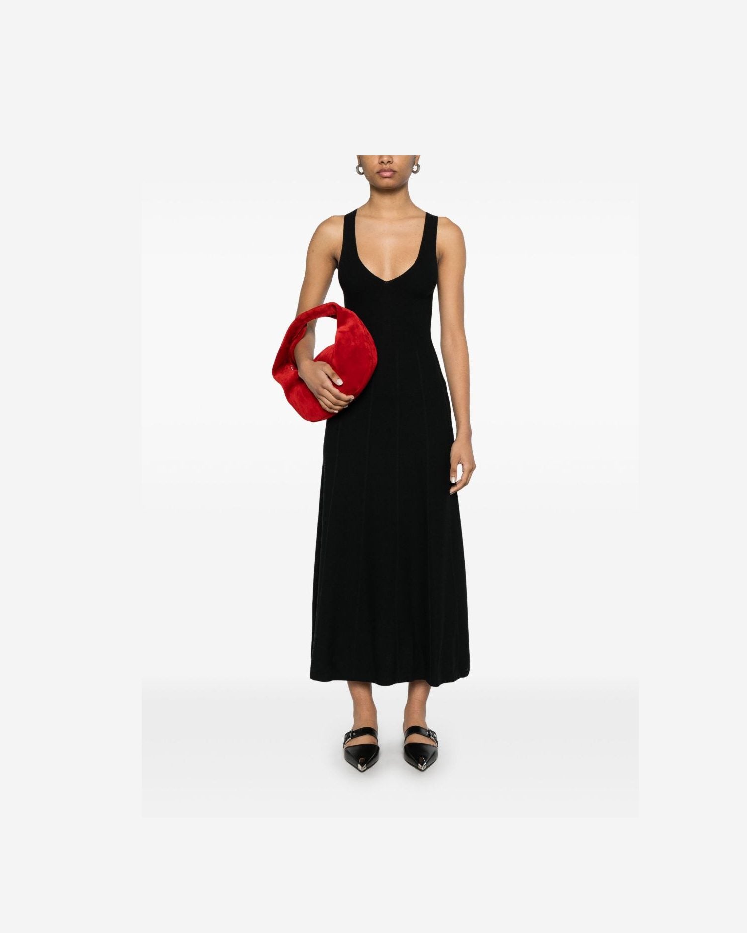 Emporio Armani Seamless, Links Stitch Knit Long Dress Glam Steals