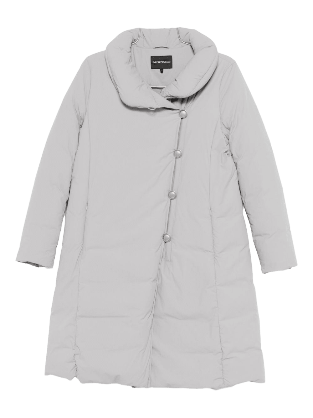 Emporio Armani Silver Coat Glam Steals