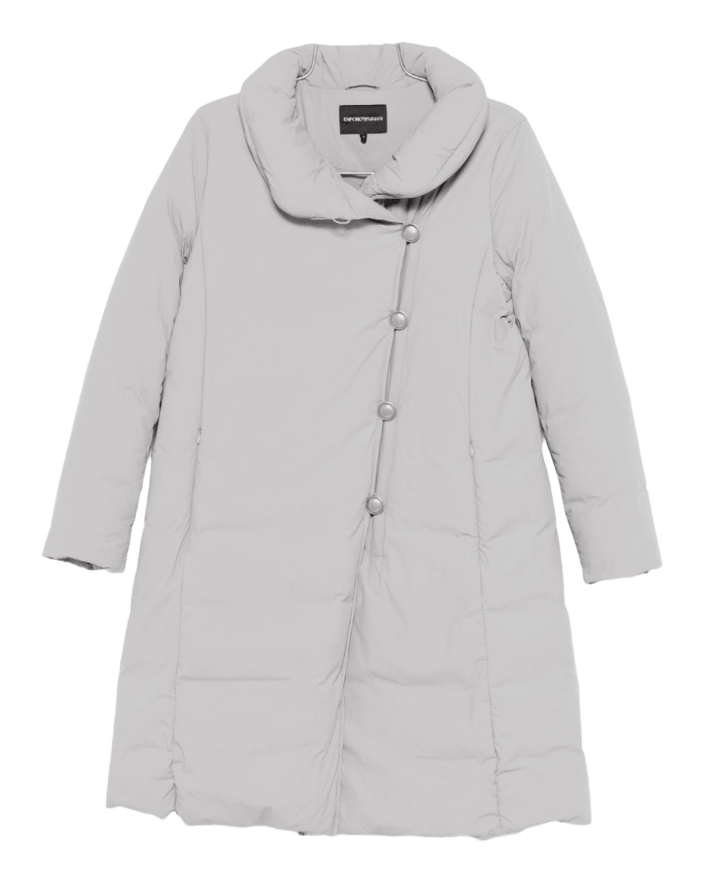 Emporio Armani Silver Coat Glam Steals