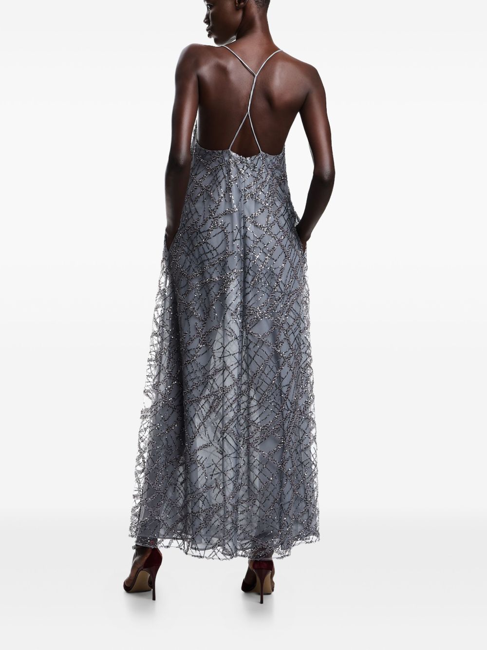 Emporio Armani Silver Dress Glam Steals