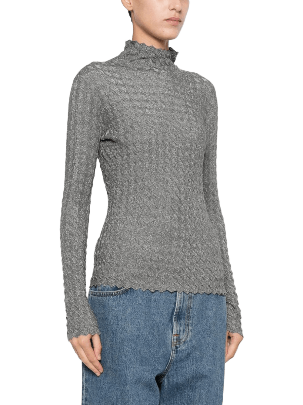 Emporio Armani Silver Sweater Glam Steals