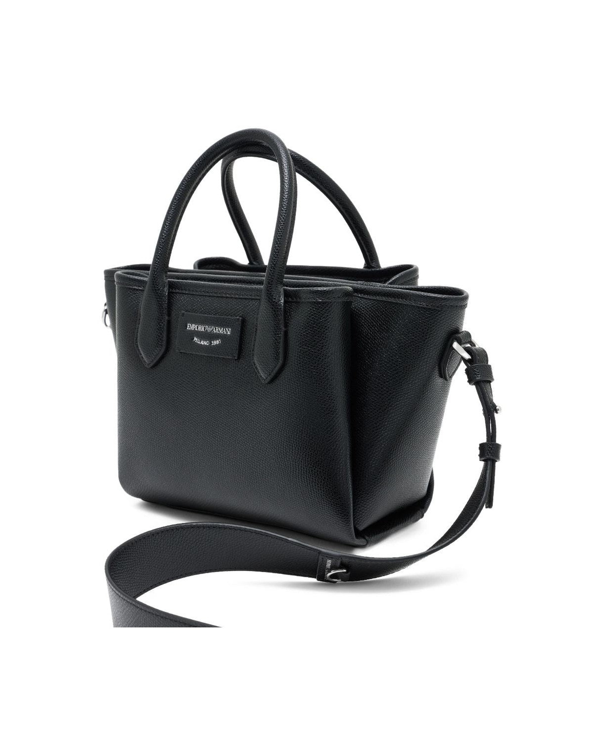 Emporio Armani Small Shopper with Palmellato Finish Glam Steals