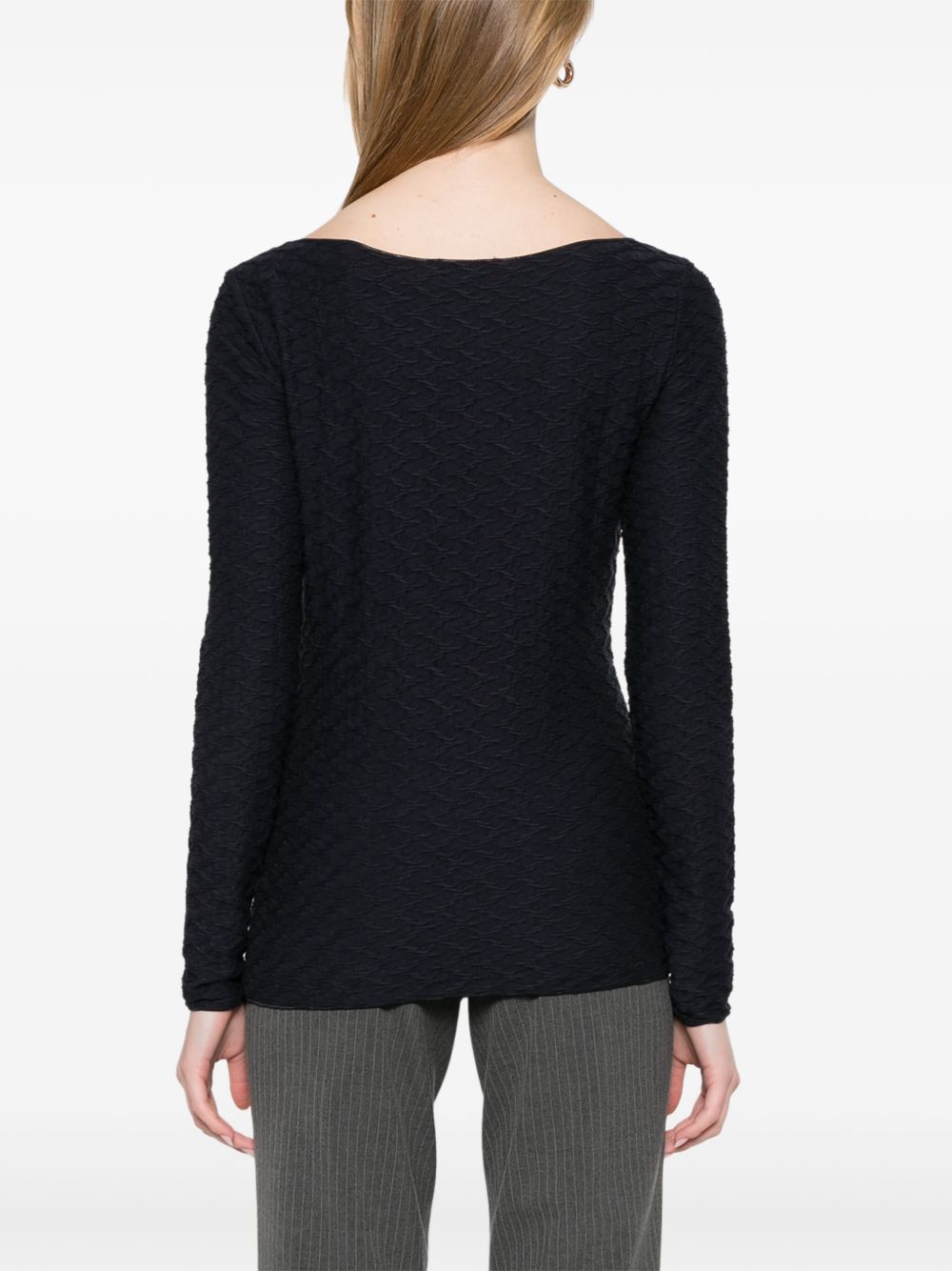 Emporio Armani Textured Top Glam Steals