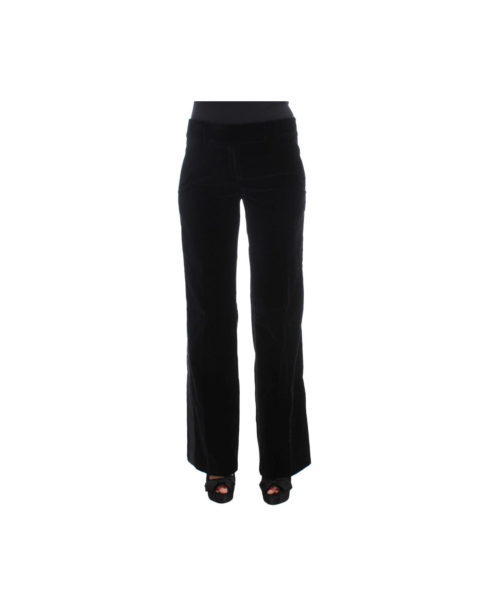 Ermanno Scervino Black Viscose Pant