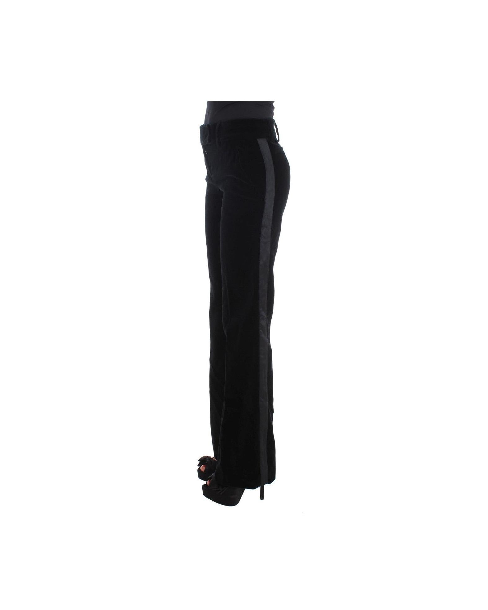 Ermanno Scervino Black Viscose Pant