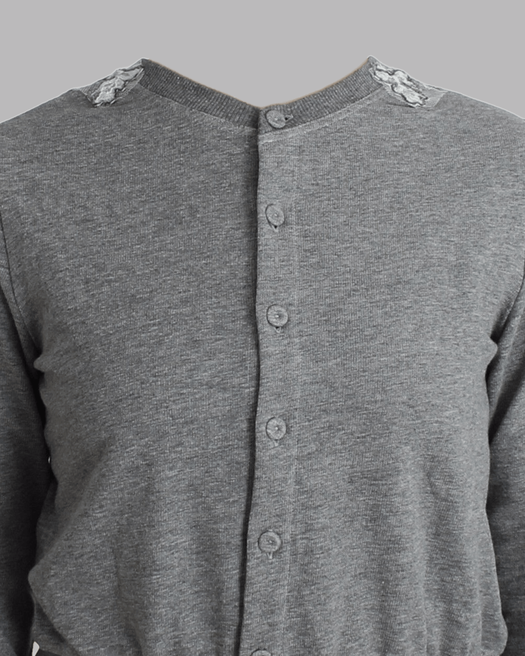 Ermanno Scervino Gray Lace Lingerie Sweater Cardigan Top Glam Steals