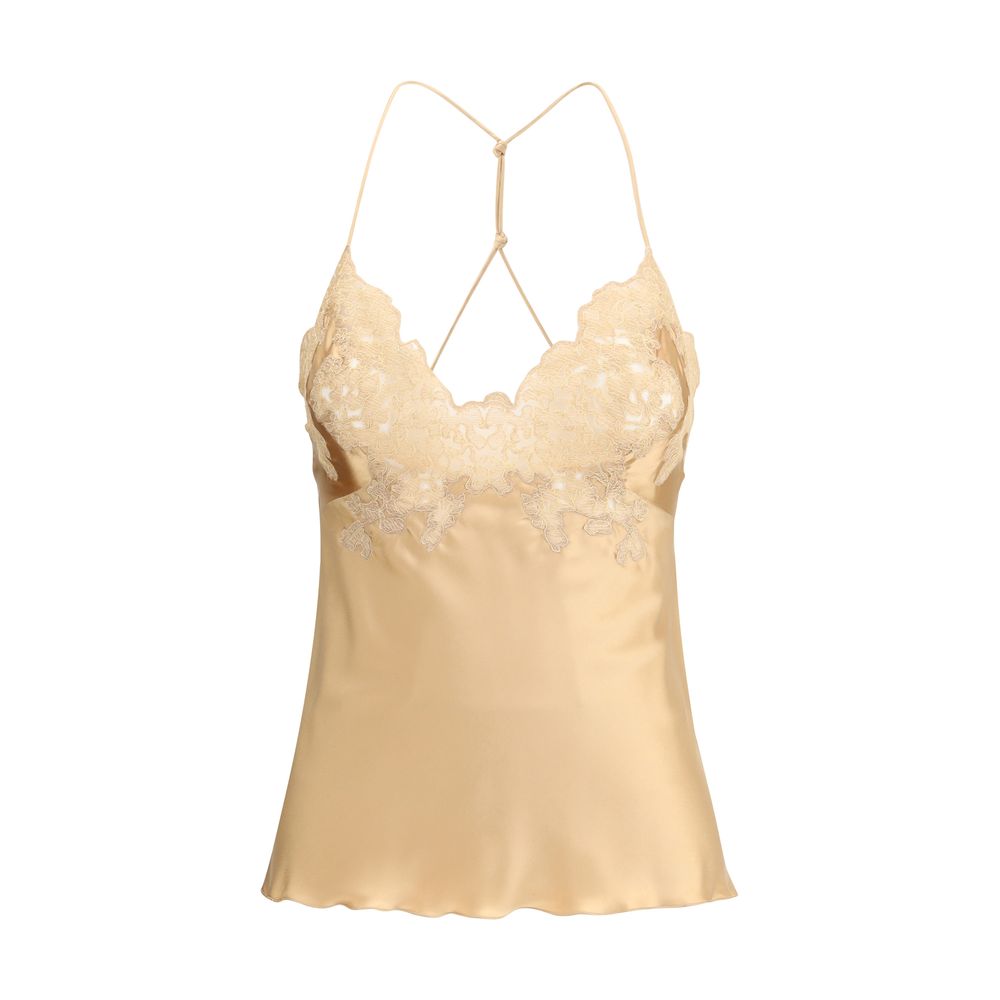 Ermanno Scervino Silk and Lace Top Glam Steals