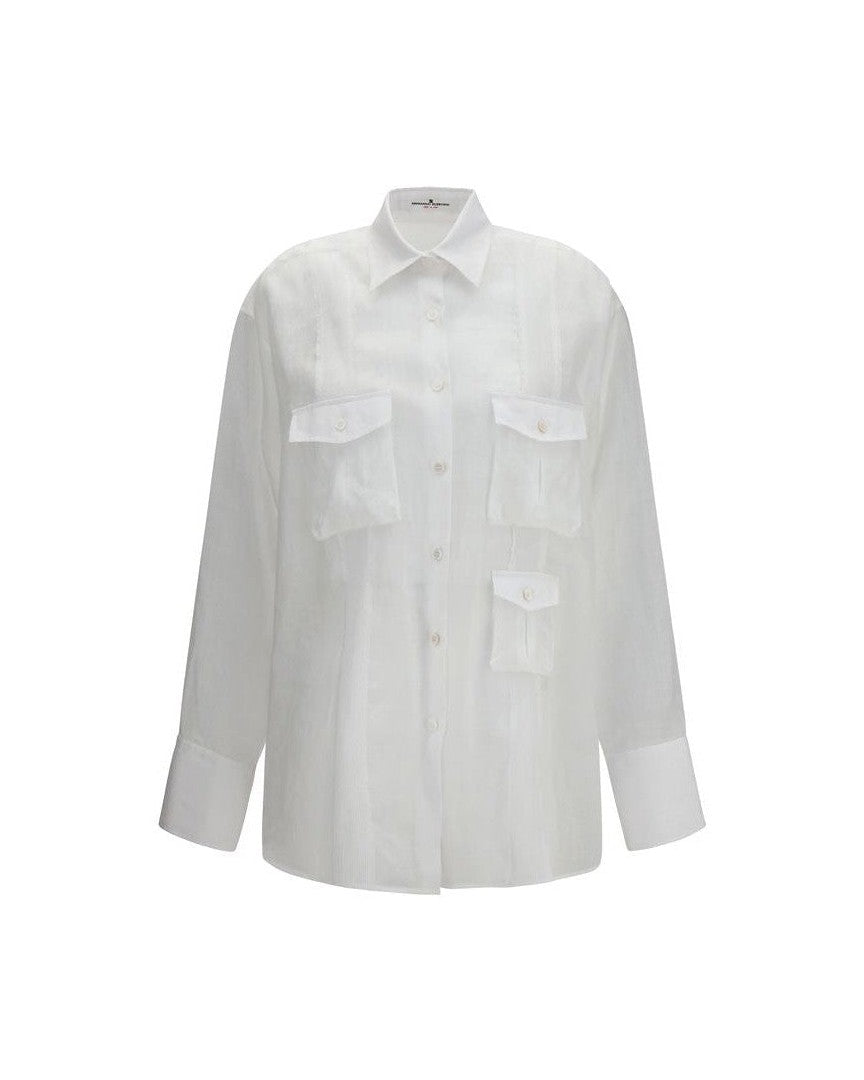 Ermanno Scervino White Ramie Shirt