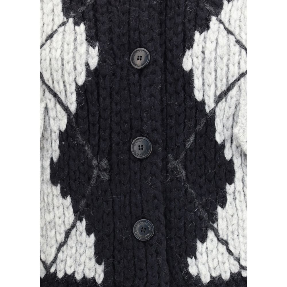 Ermanno Scervino Wool Argyle Patterned Cardigan Glam Steals
