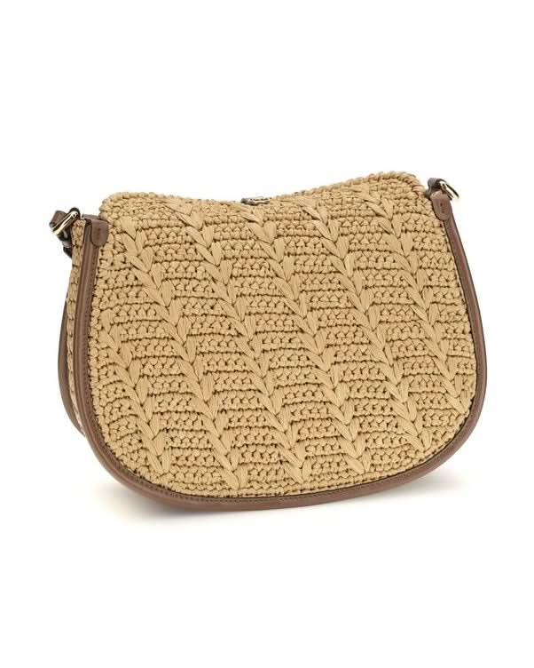 Etro Beige Raffia Shoulder Bag
