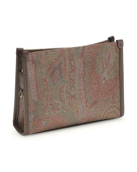 Etro Brown Calf Leather Bos Taurus Shoulder Bag Glam Steals