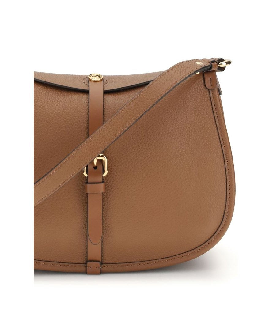 Etro Brown Calf Leather Bos Taurus Shoulder Bag Glam Steals