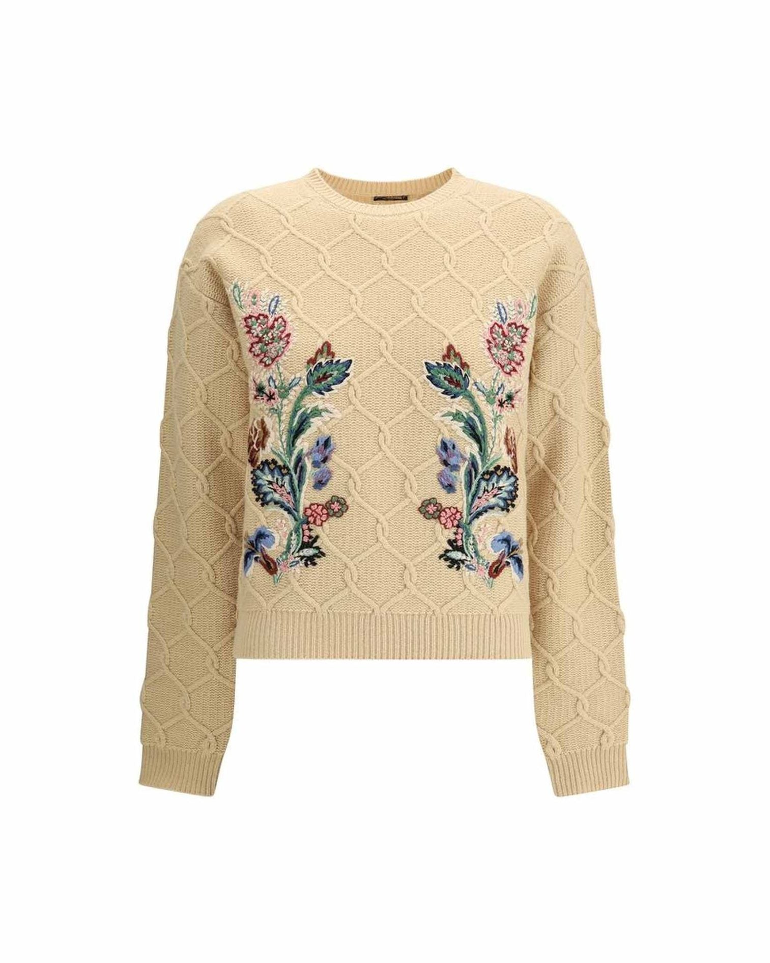 Etro Floral Embroidery Sweater Glam Steals