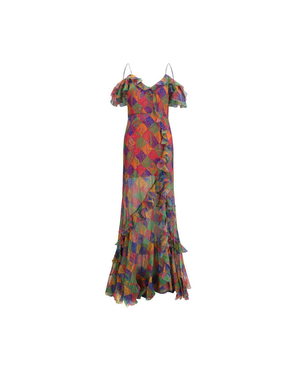 Etro Multicolor Silk Casual Dress