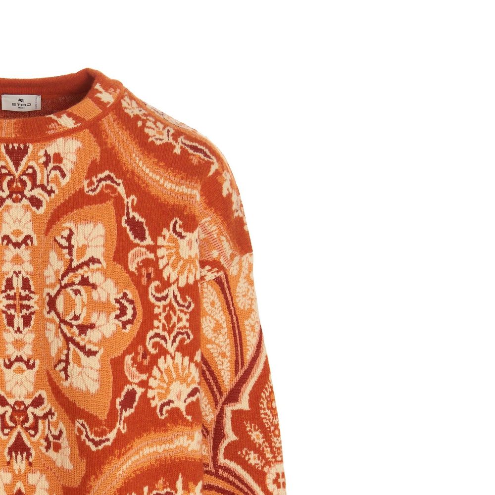 Etro Orange Polyamide Sweatshirt Glam Steals