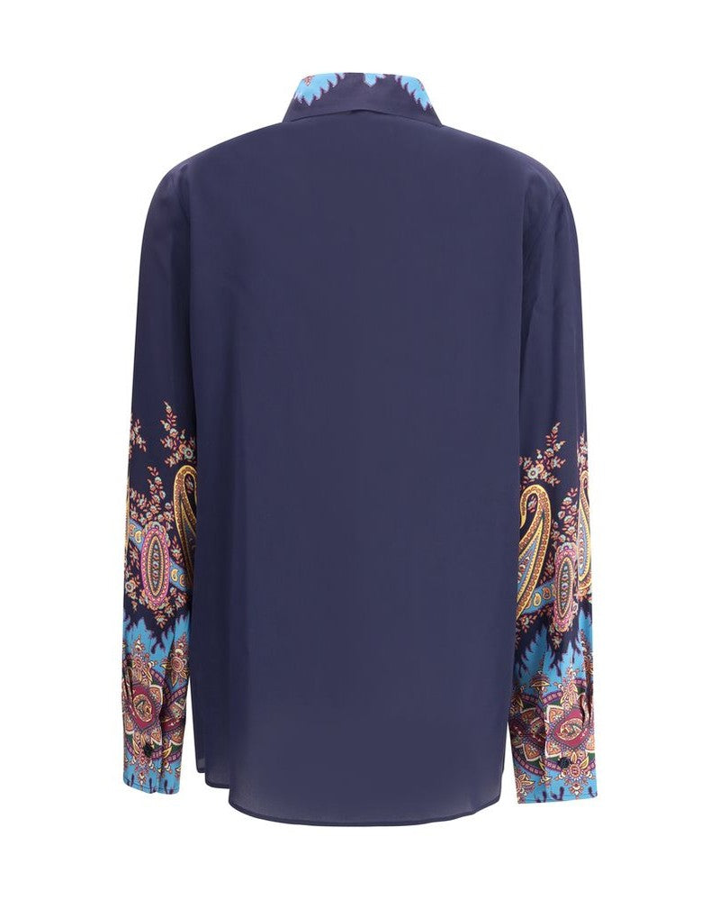 Etro Silk Shirt Paisley Print Glam Steals