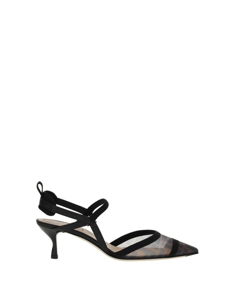 Fendi Black Calf Leather Bos Taurus Pumps