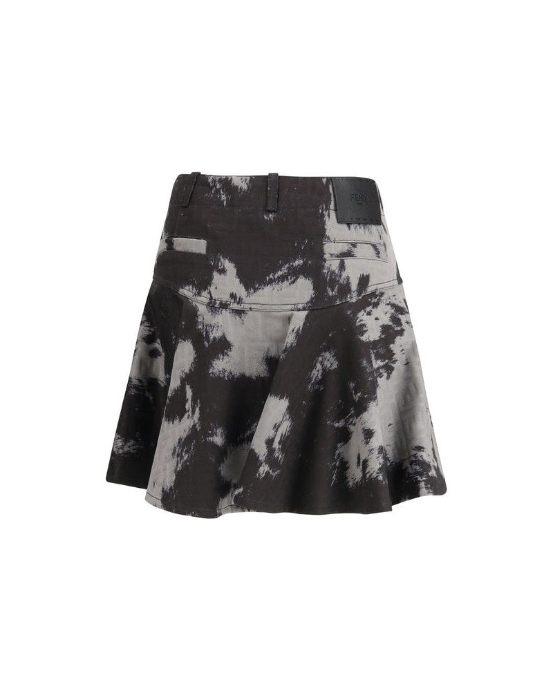 Fendi Black Cotton Mini Skirt Glam Steals