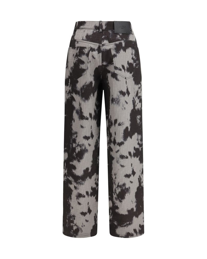 Fendi Black Cotton Straight Leg Jeans Glam Steals