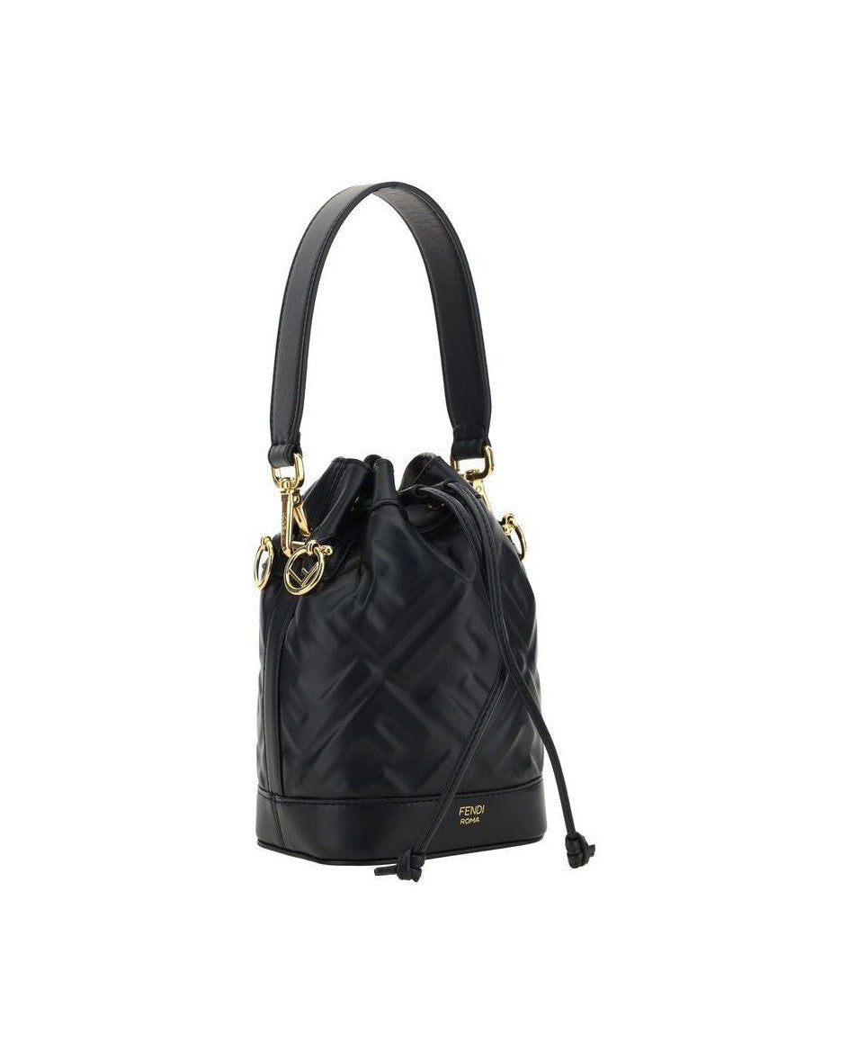 Fendi Black Polyamide Bucket Bag Glam Steals