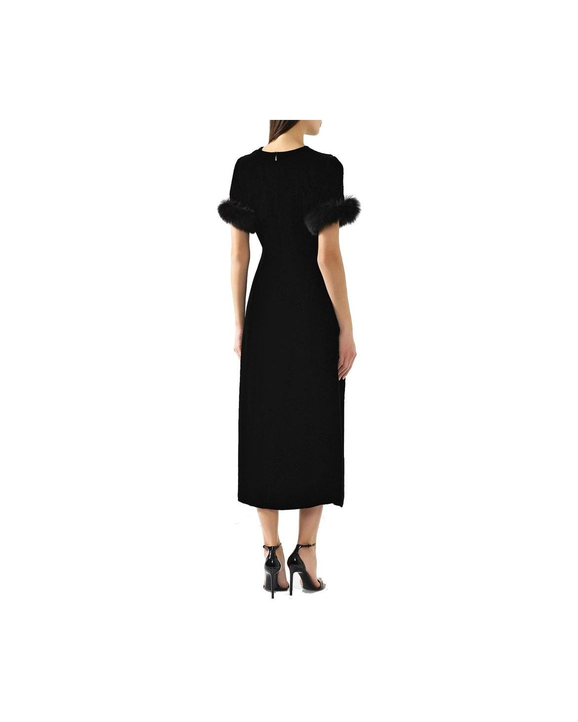 Fendi Black Viscose Cocktail Dress Dresses