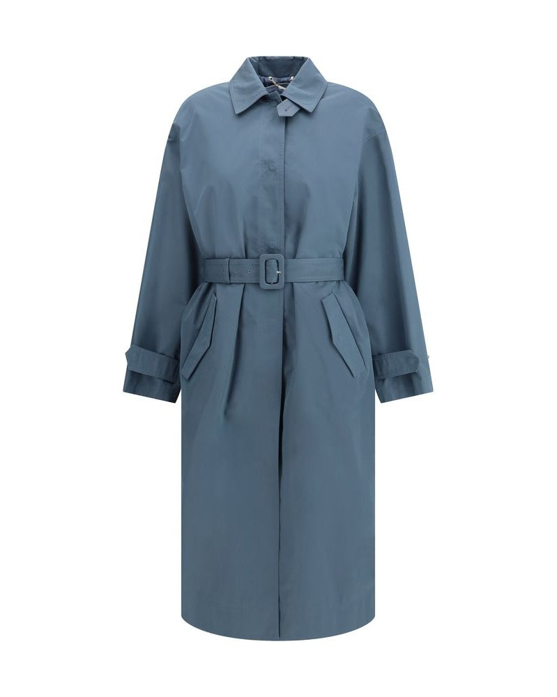 Fendi Blue Cotton Coat Glam Steals