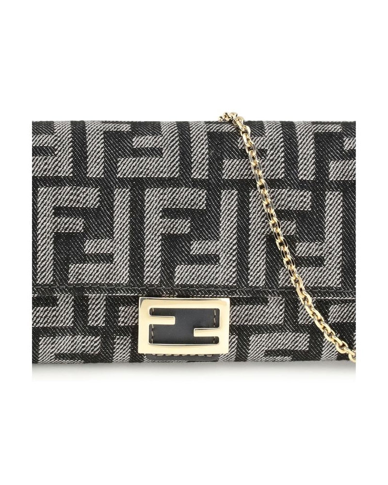 Fendi Blue Cotton Wallet Glam Steals