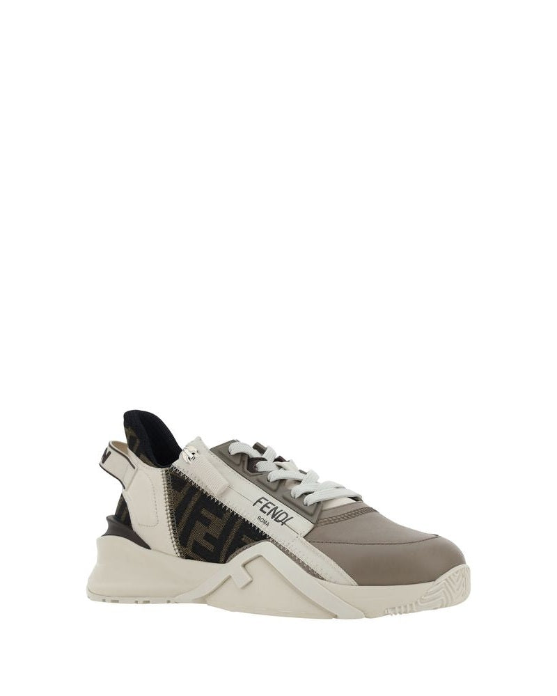 Fendi Brown Calf Leather Bos Taurus Athletic Sneakers Glam Steals