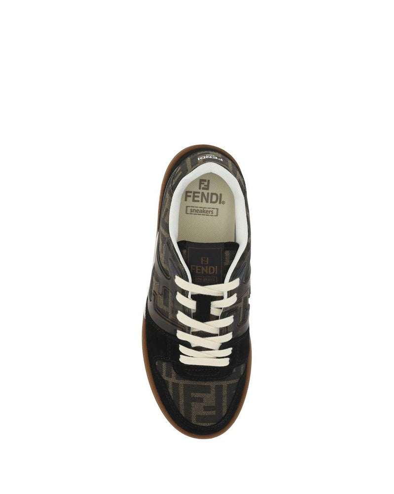 Fendi Brown Calf Leather Bos Taurus Sneakers Glam Steals