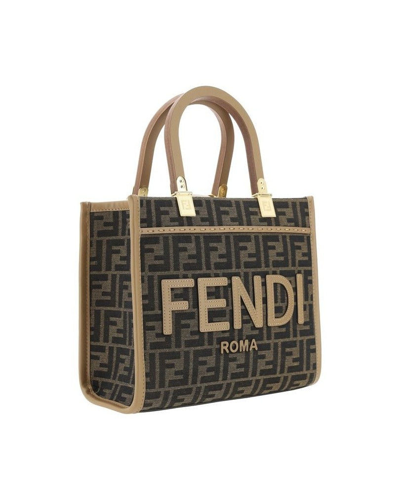 Fendi Brown Polyester Shoulder Bag Glam Steals