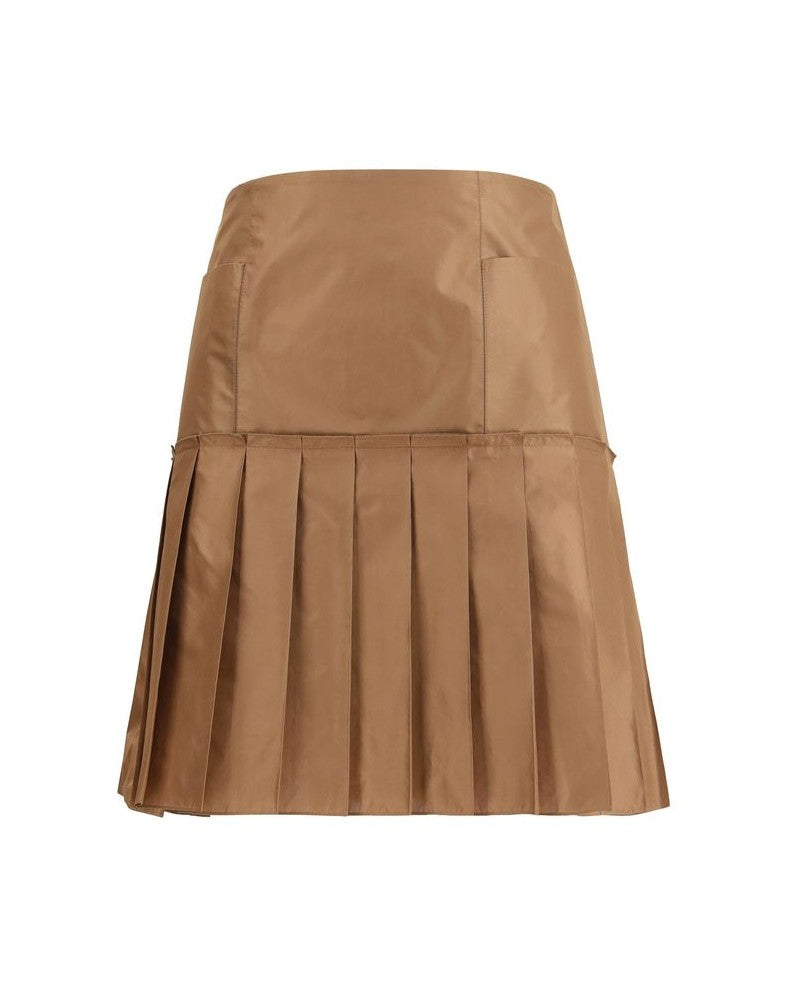 Fendi Brown Silk Mini Skirt Glam Steals