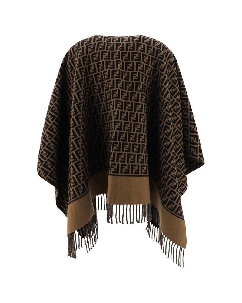 Fendi Brown Wool Scarf Glam Steals