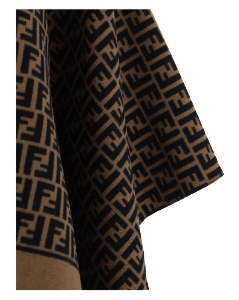 Fendi Brown Wool Scarf Glam Steals