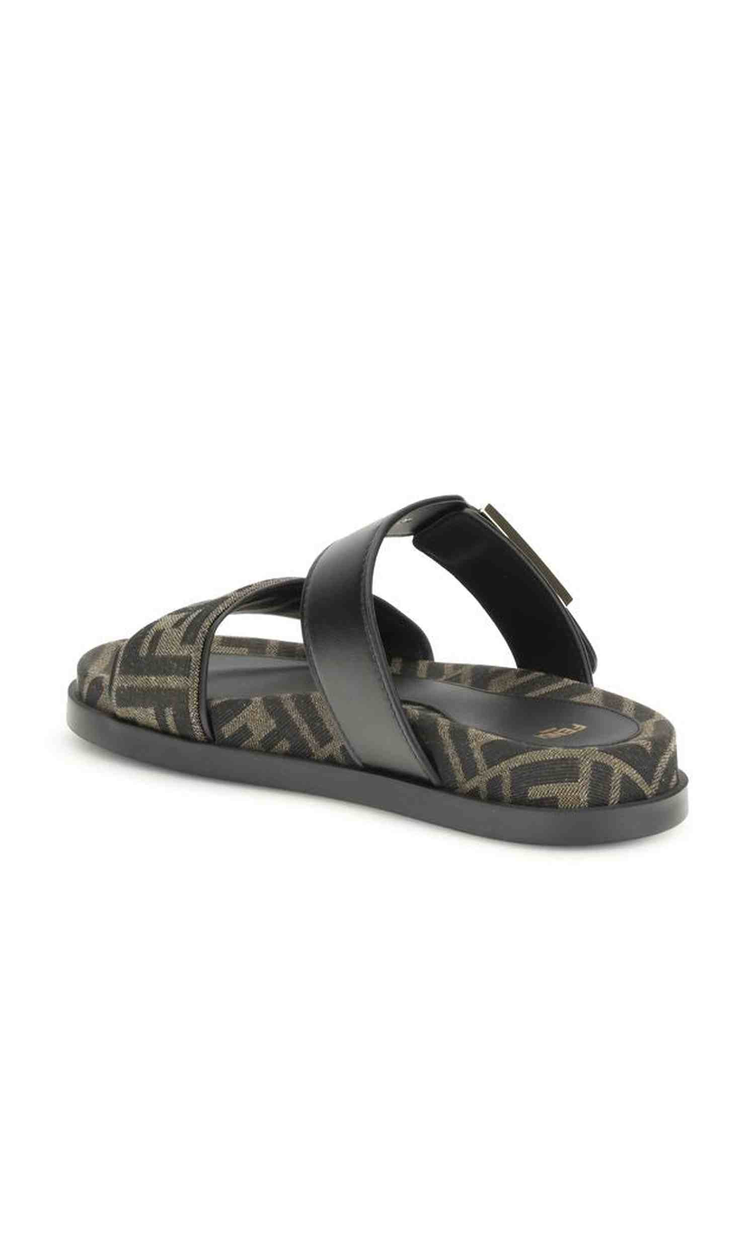 Fendi Ff Fabric Sandals Glam Steals