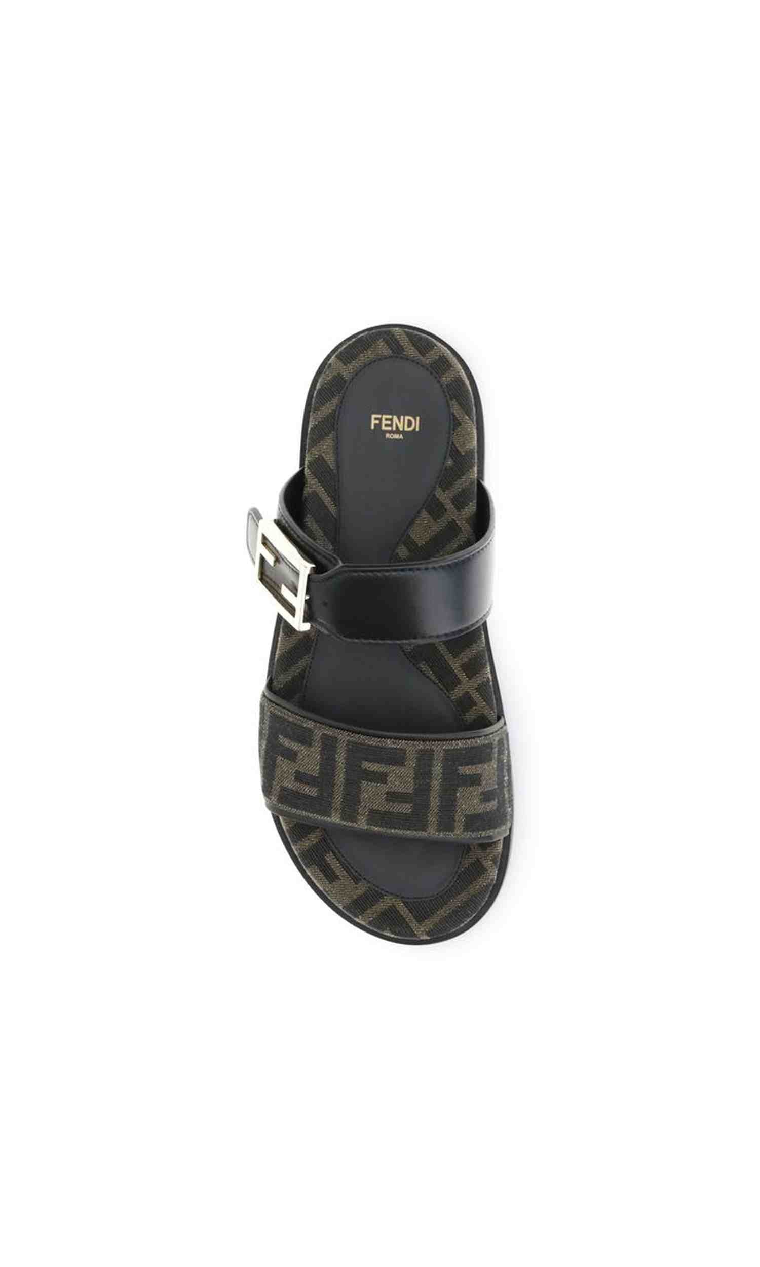 Fendi Ff Fabric Sandals Glam Steals