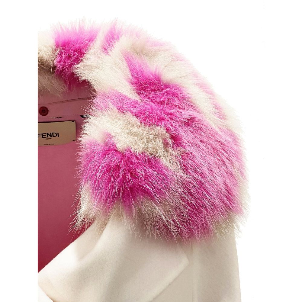 Fendi Fur Collar Cashmere Cape Jacket Glam Steals