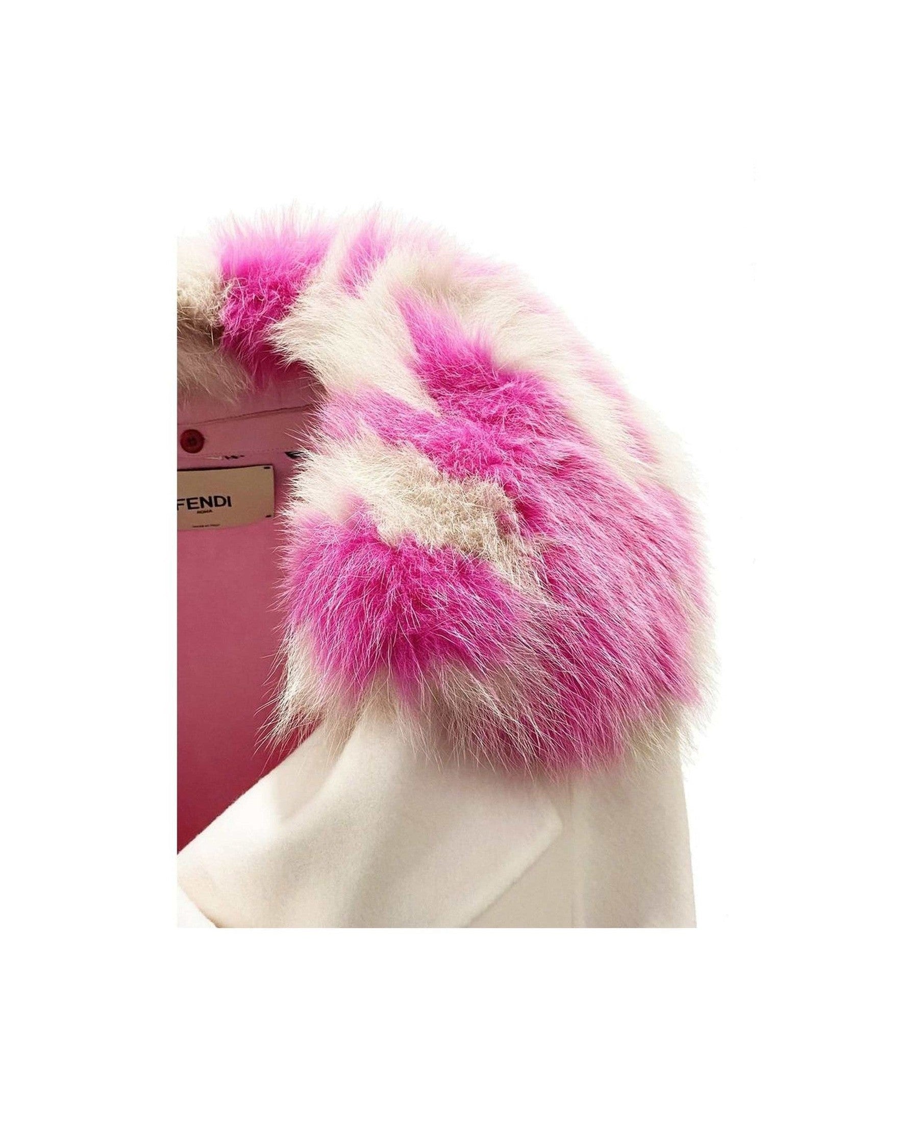 Fendi Fur Collar Cashmere Cape Jacket Glam Steals