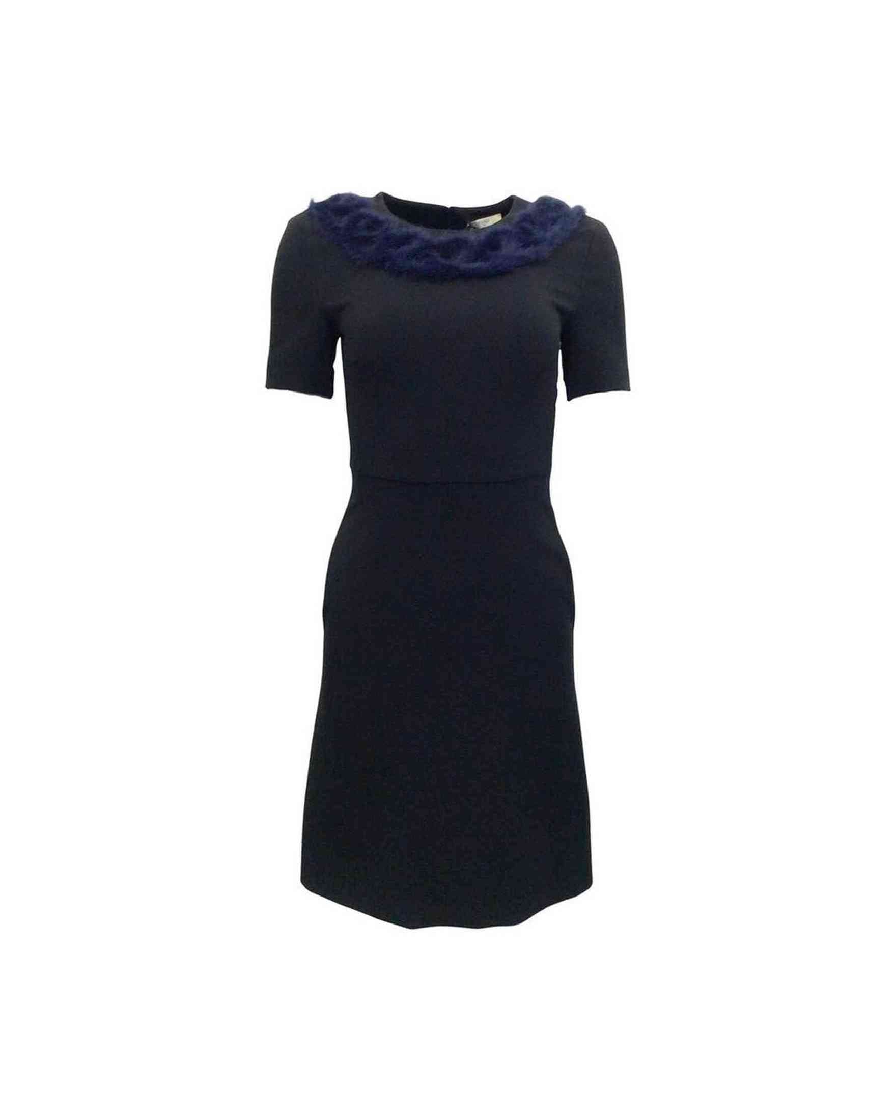 Fendi Knitted Mink Collar Dress Glam Steals