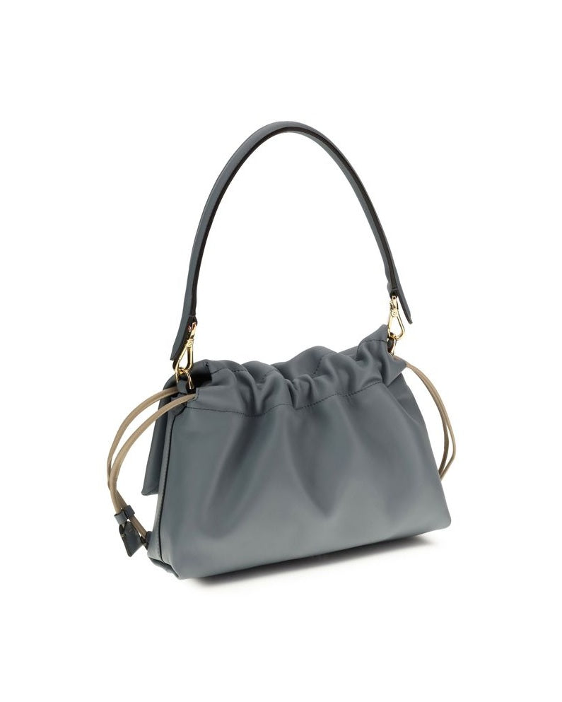 Fendi Light Blue Calf Leather Bos Taurus Shoulder Bag Glam Steals