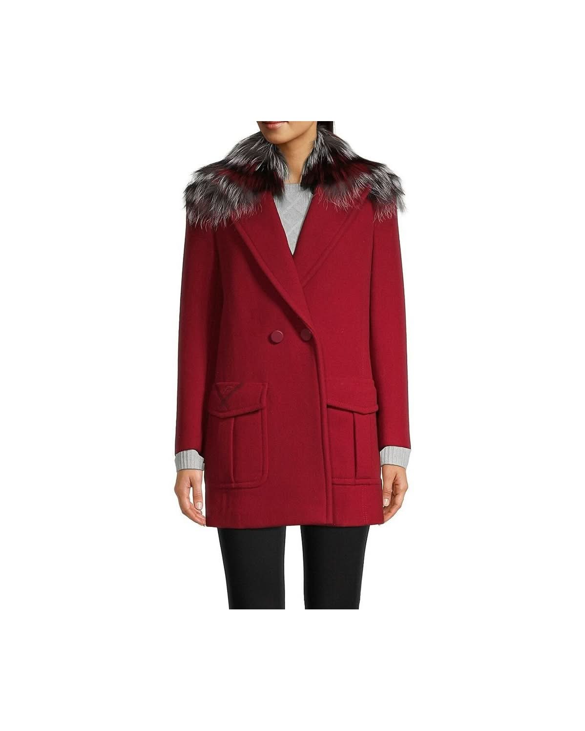 Fendi Multicolor Virgin Wool Coat Coats & Jackets