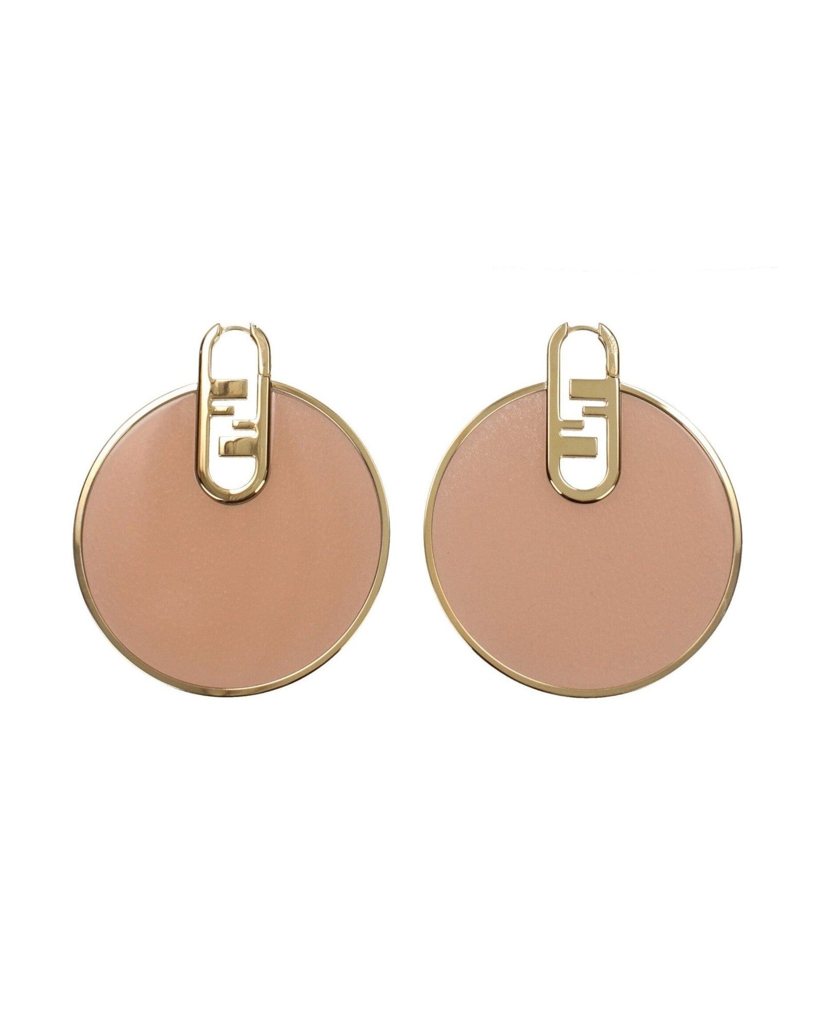 Fendi Plexiglass Pink Earrings Earrings