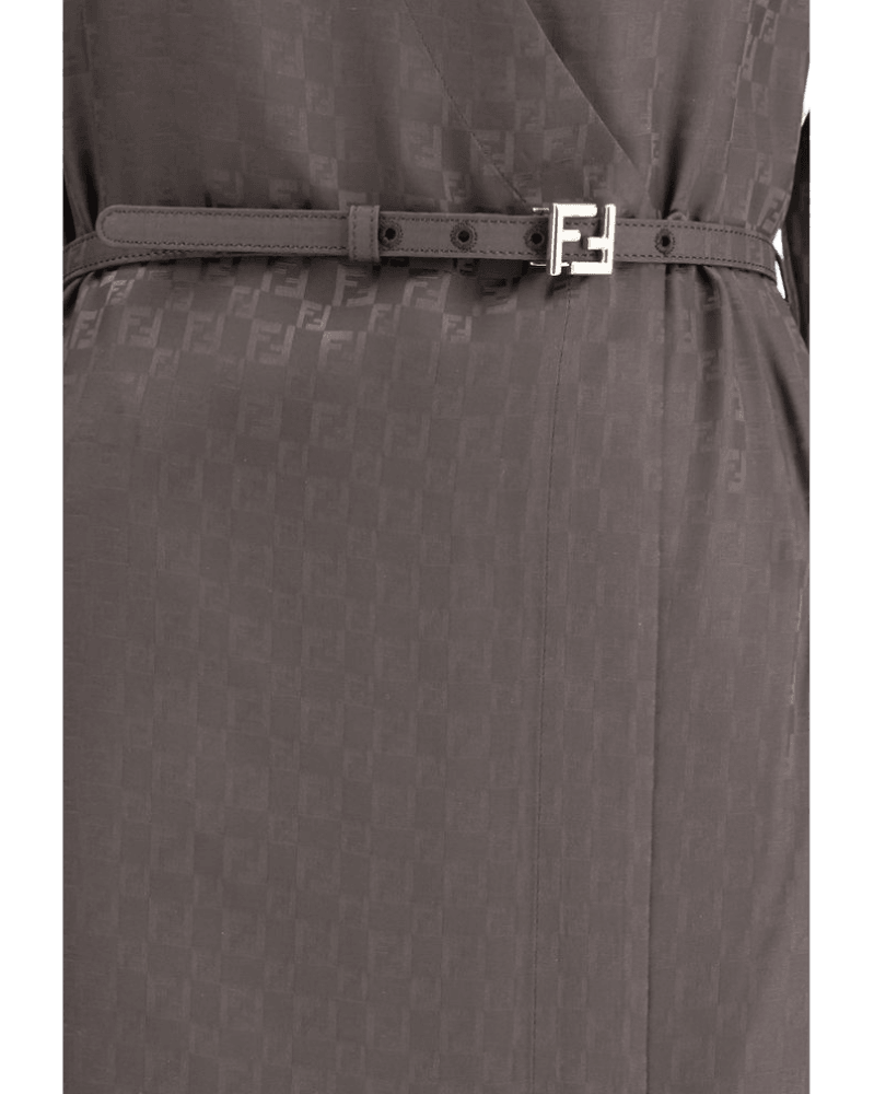 Fendi Silk Ff Jacquard Dress Glam Steals