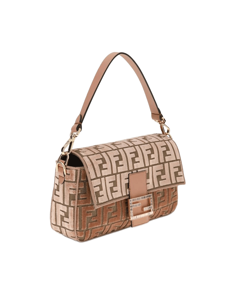 Fendi Velvet Baguette Shoulder Bag Glam Steals