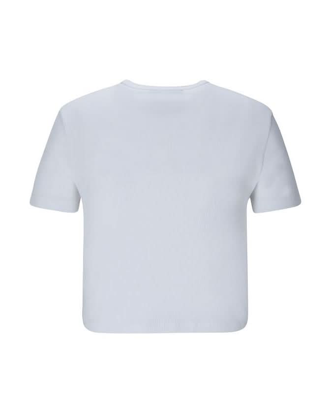 Fendi White Cotton Top T-Shirts
