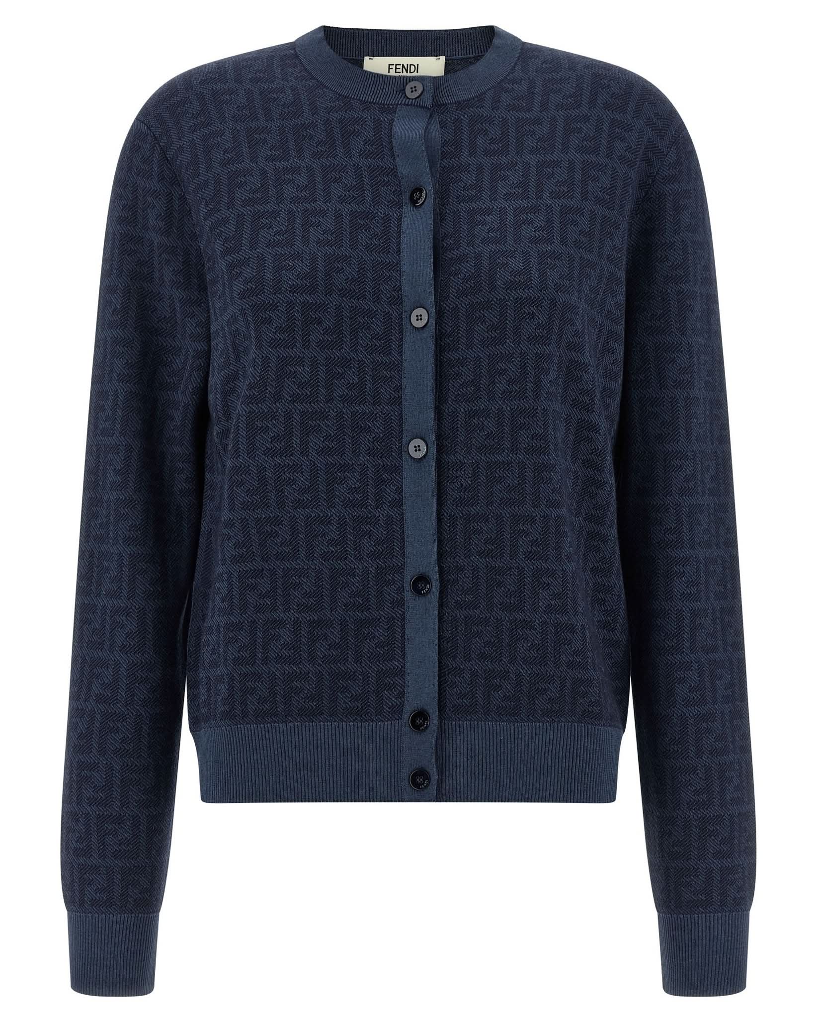 Fendi Wool Ff Cardigan Glam Steals