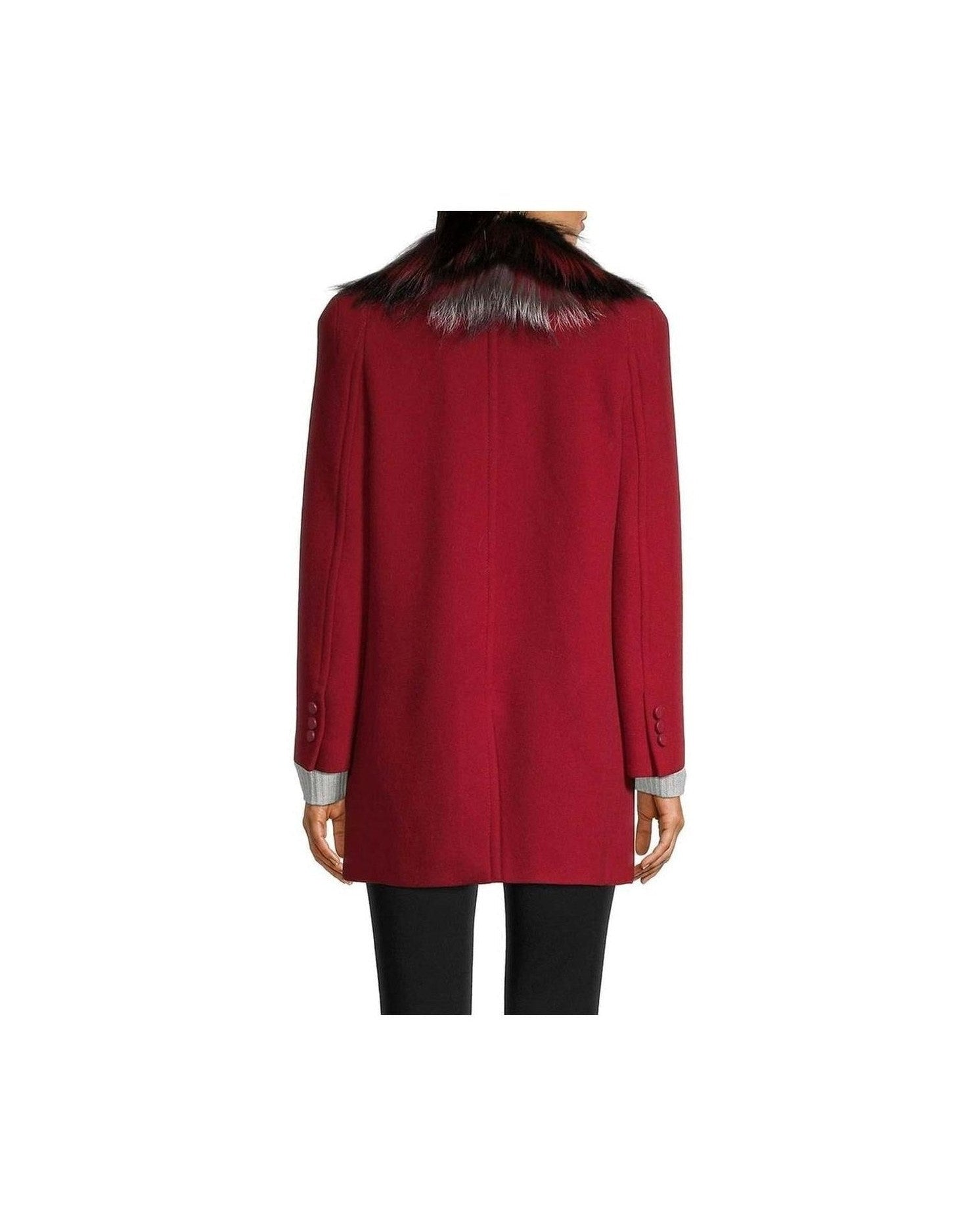 Fendi Wool Fur Collar Coat Glam Steals