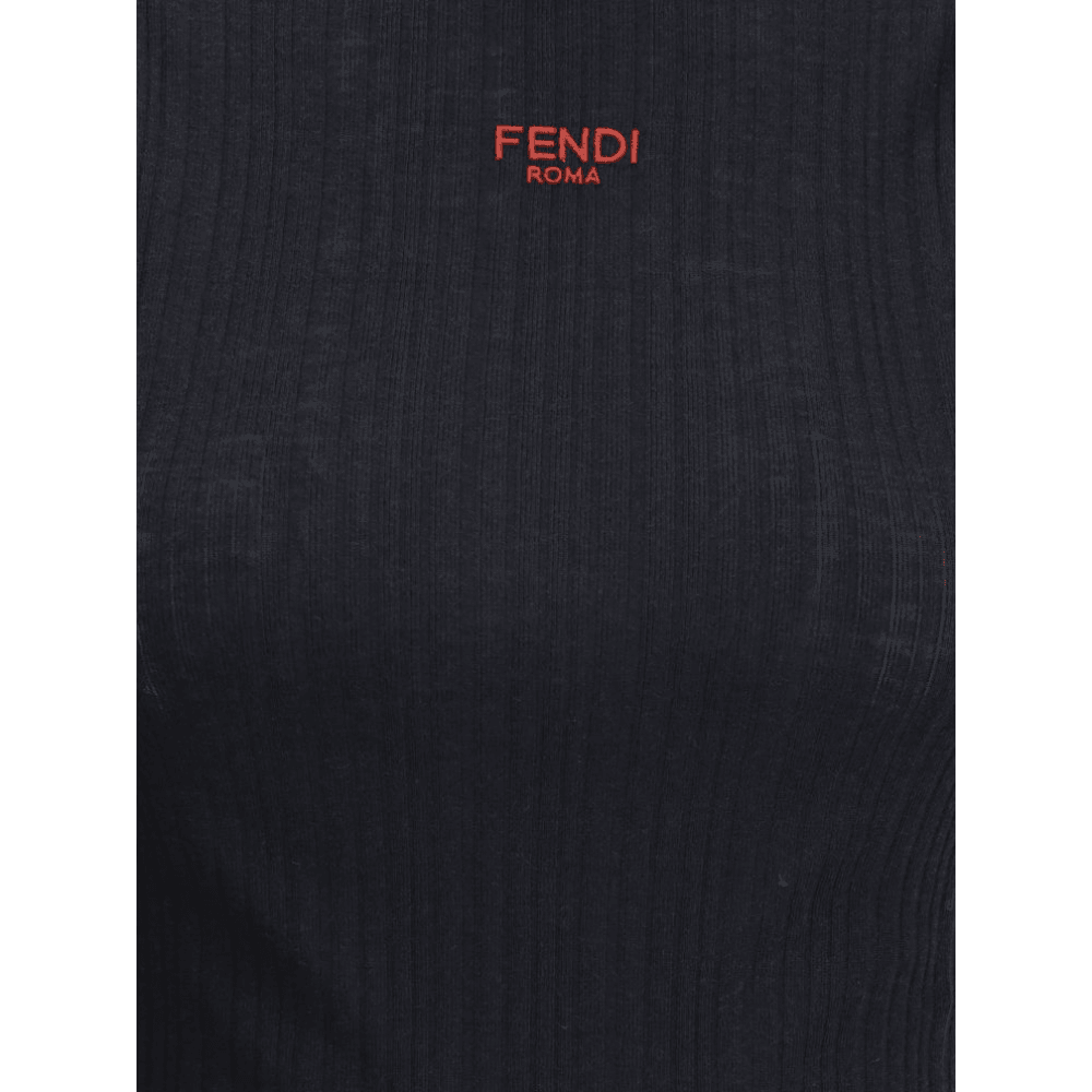 Fendi Wool Sleeveless Virgin Top Glam Steals