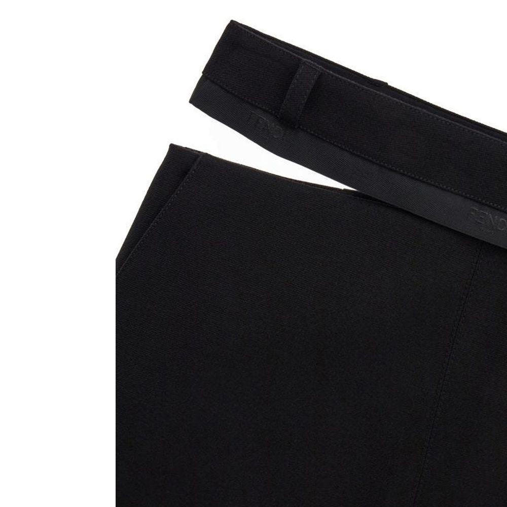 Fendi Wool Virgin Grain De Poud Skirt Glam Steals
