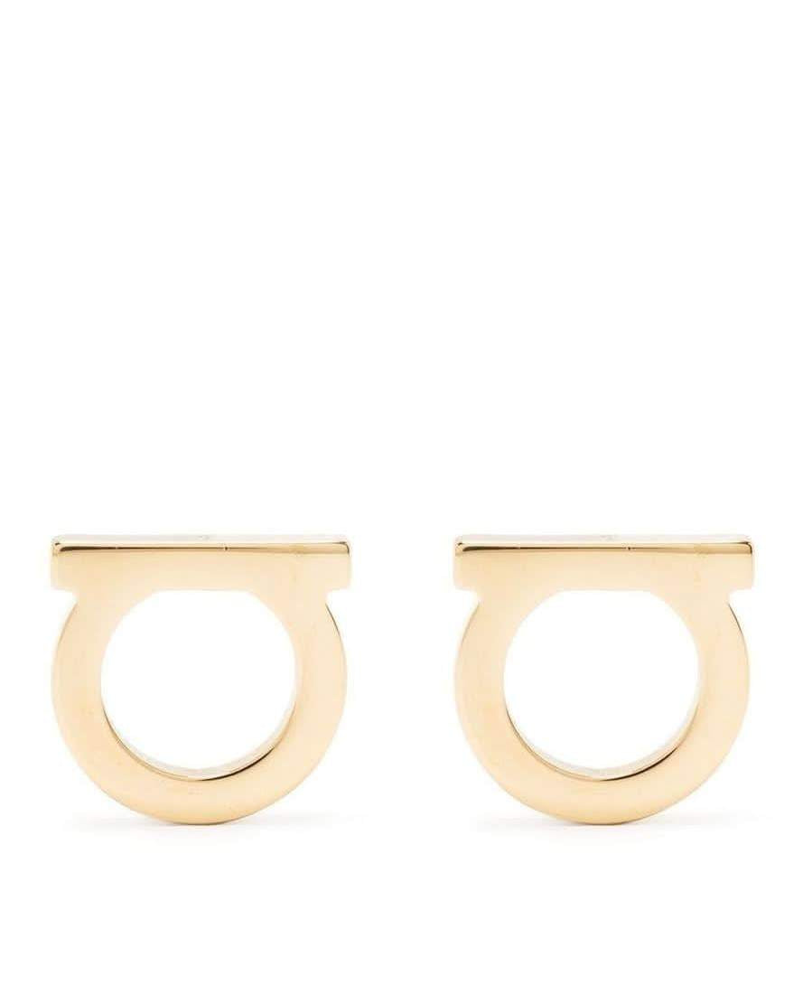 Ferragamo Bijoux Golden Earrings Jewellery