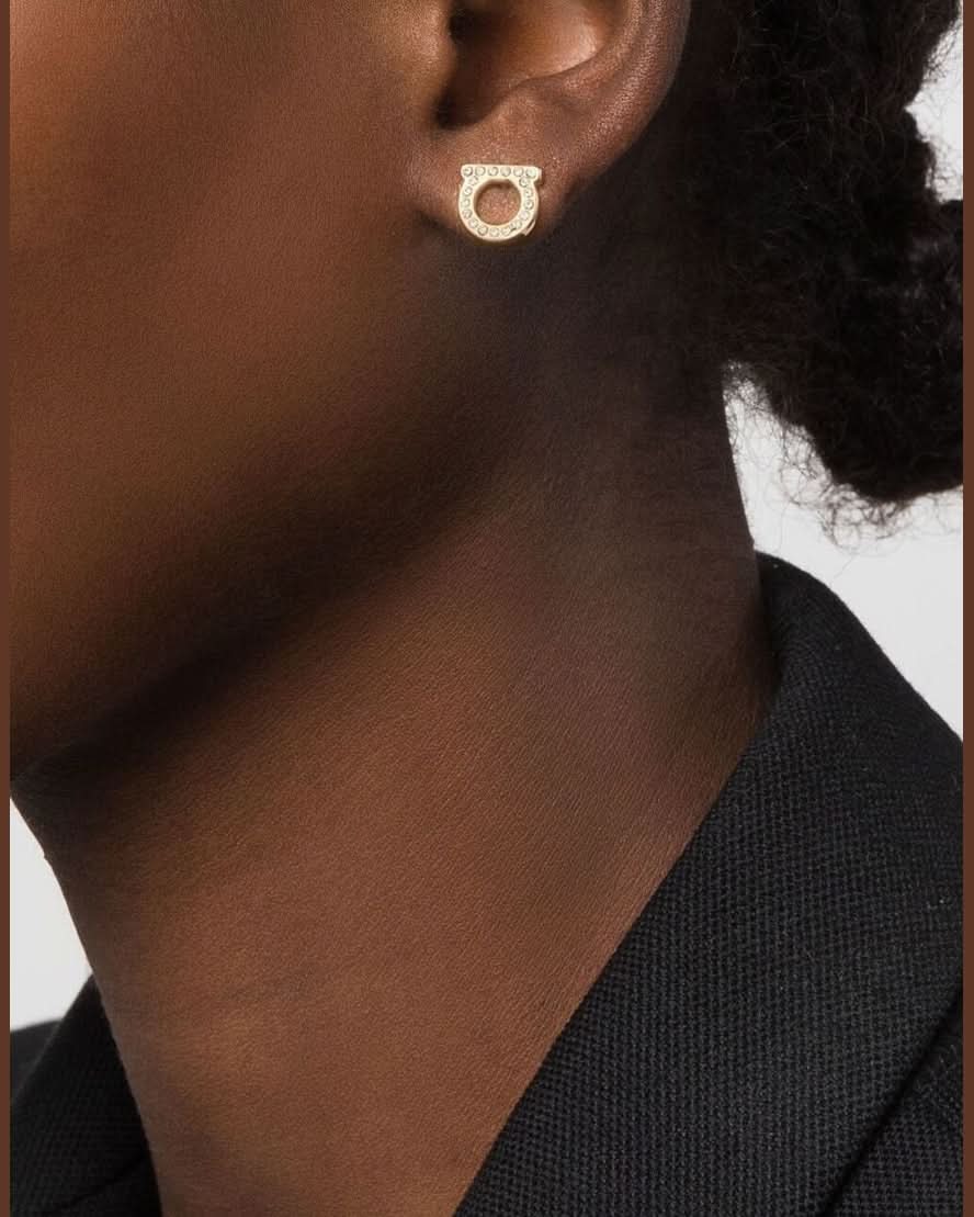 Ferragamo Bijoux Golden Earrings Jewellery